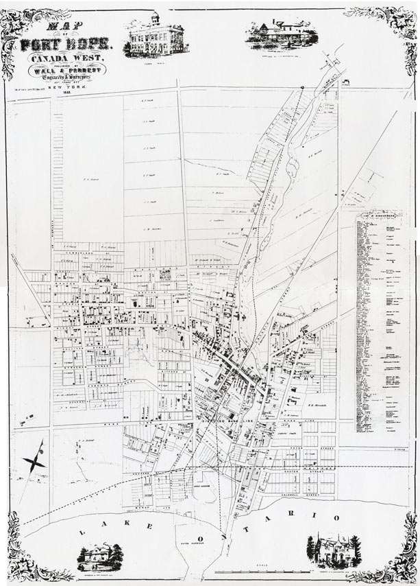 port hope map 1853