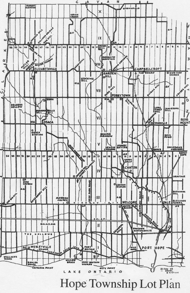 hope township lot plan