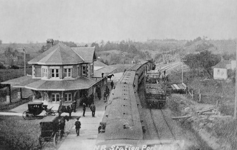 canadian northern railway station at junction ontario street and hope street north