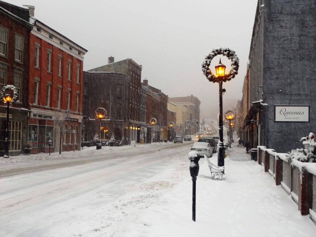 Downtown Port Hope, Winter view